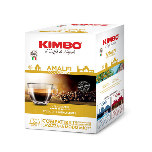 Kimbo Miscela Amalfi 50 Capsule Compatibili Lavazza A Modo Mio