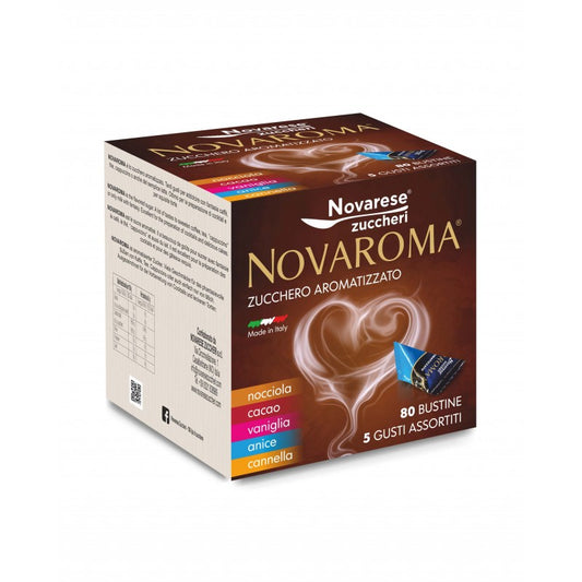 Zucchero Aromatizzato Novaroma gusti misti 160 bustine