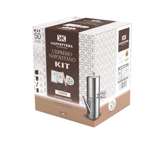 Kaffettera Miscela Forte 50 Cialde con Kit