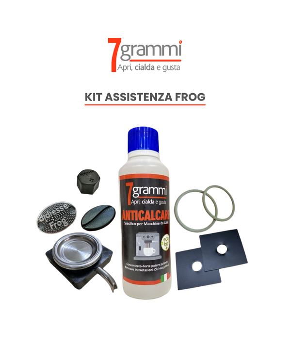 Kit Assistenza Macchine Frog 7Grammi Con Porta Cialda in Alluminio