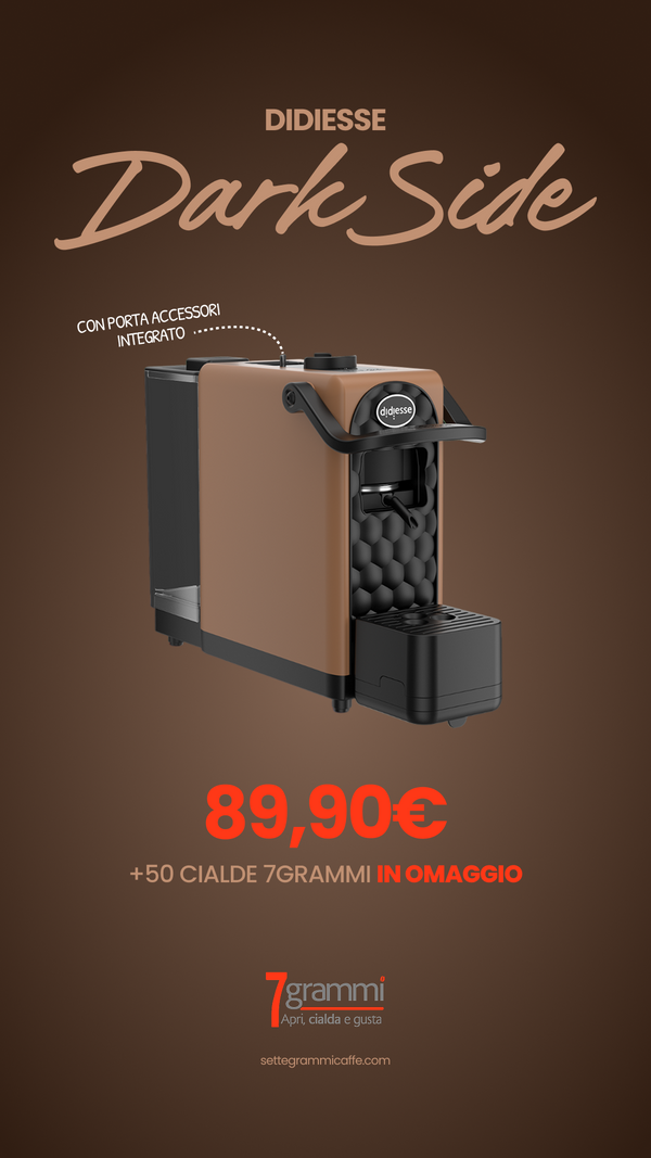 MACCHINA A CIALDE DARK SIDE BY DIDIESSE + 50 CIALDE 7GRAMMI IN OMAGGIO