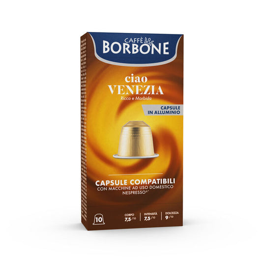 Borbone Ciao Venezia 50 Capsule in Alluminio Compatibili Nespresso