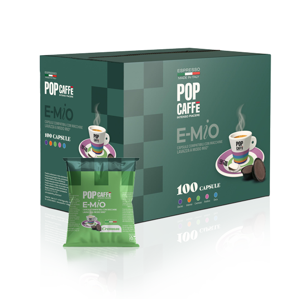 E-MIO POP CAFFE' 100 CAPSULE COMPATIBILI LAVAZZA A MODO MIO