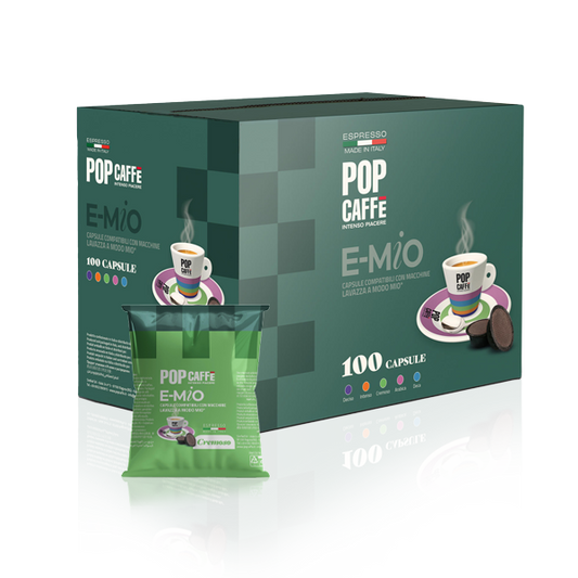 E-MIO POP CAFFE' 100 CAPSULE COMPATIBILI LAVAZZA A MODO MIO