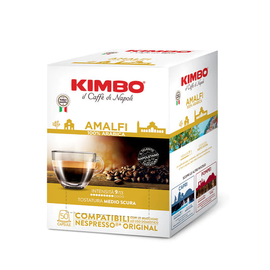 Kimbo Miscela Amalfi 50 Capsule Compatibili Nespresso