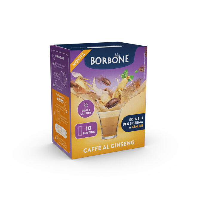 10 Stick Solubili Ginseng Caffè Borbone