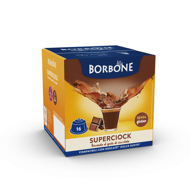 Borbone SuperCiock Bevanda Compatibile Nescafè Dolcegusto 64 capsule