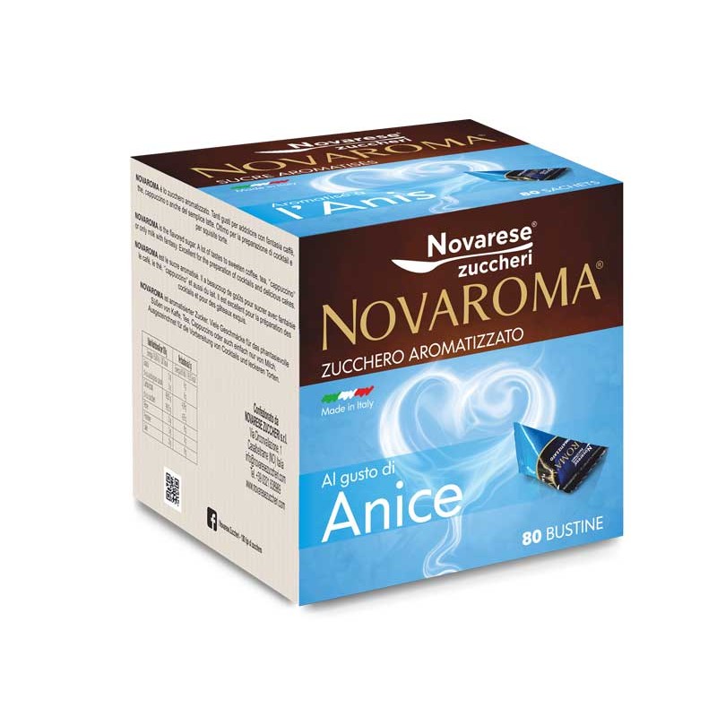 Zucchero Aromatizzato Novaroma Anice 240 bustine